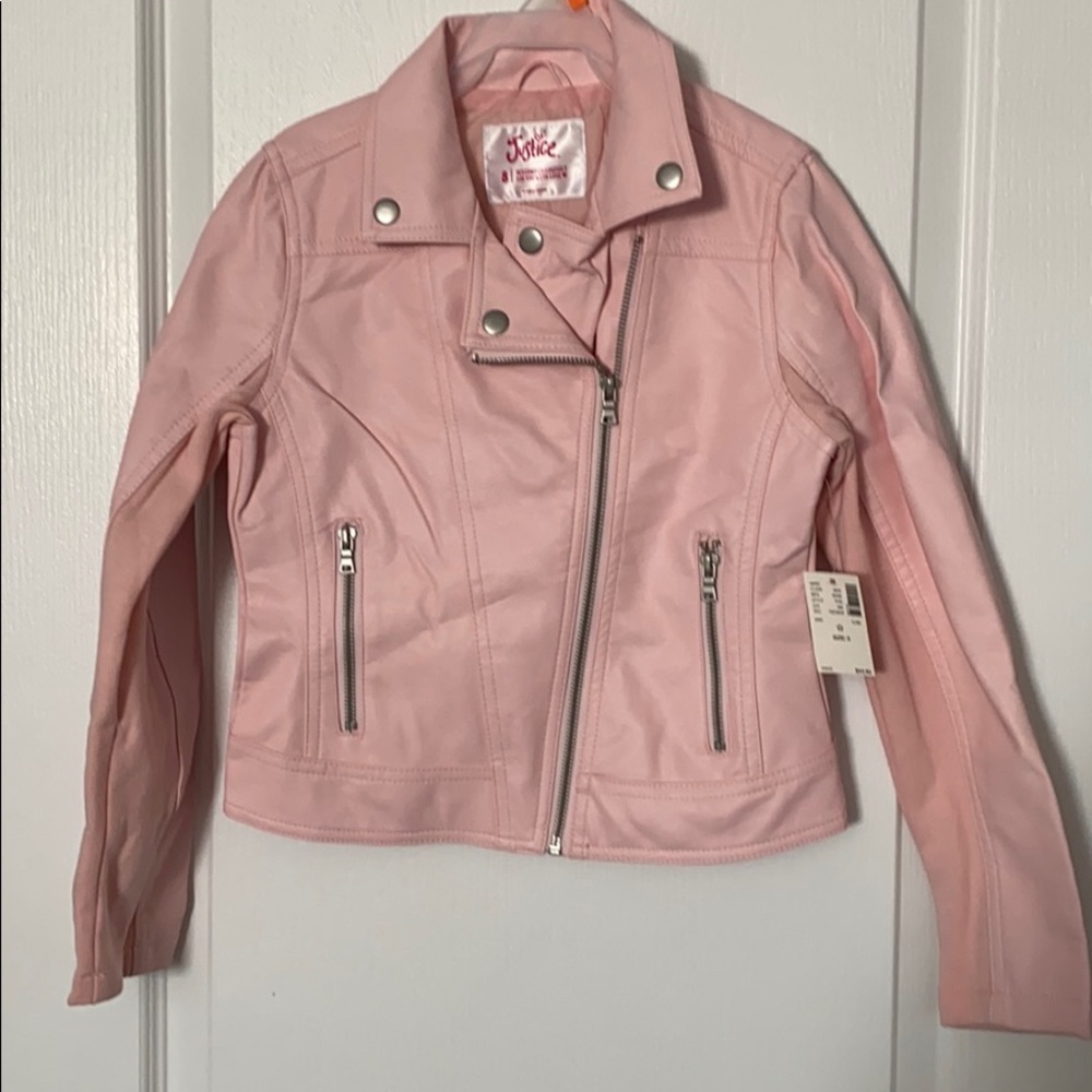 Pink Leather jacket